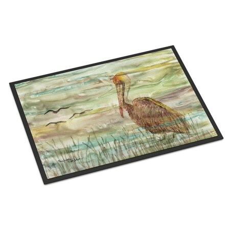 Carolines Treasures 24 x 36 in. Brown Pelican Sunset Indoor or Outdoor Mat SC2011JMAT